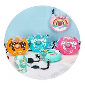 Garrafa Infantil Donuts - Vazamento Zero Rosa/Azul/Marrom