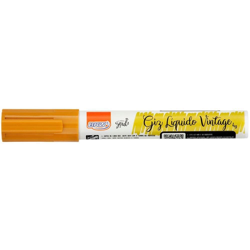 Giz Liquido Removivel 6Mm 4Cores Vintage - Brw Etj
