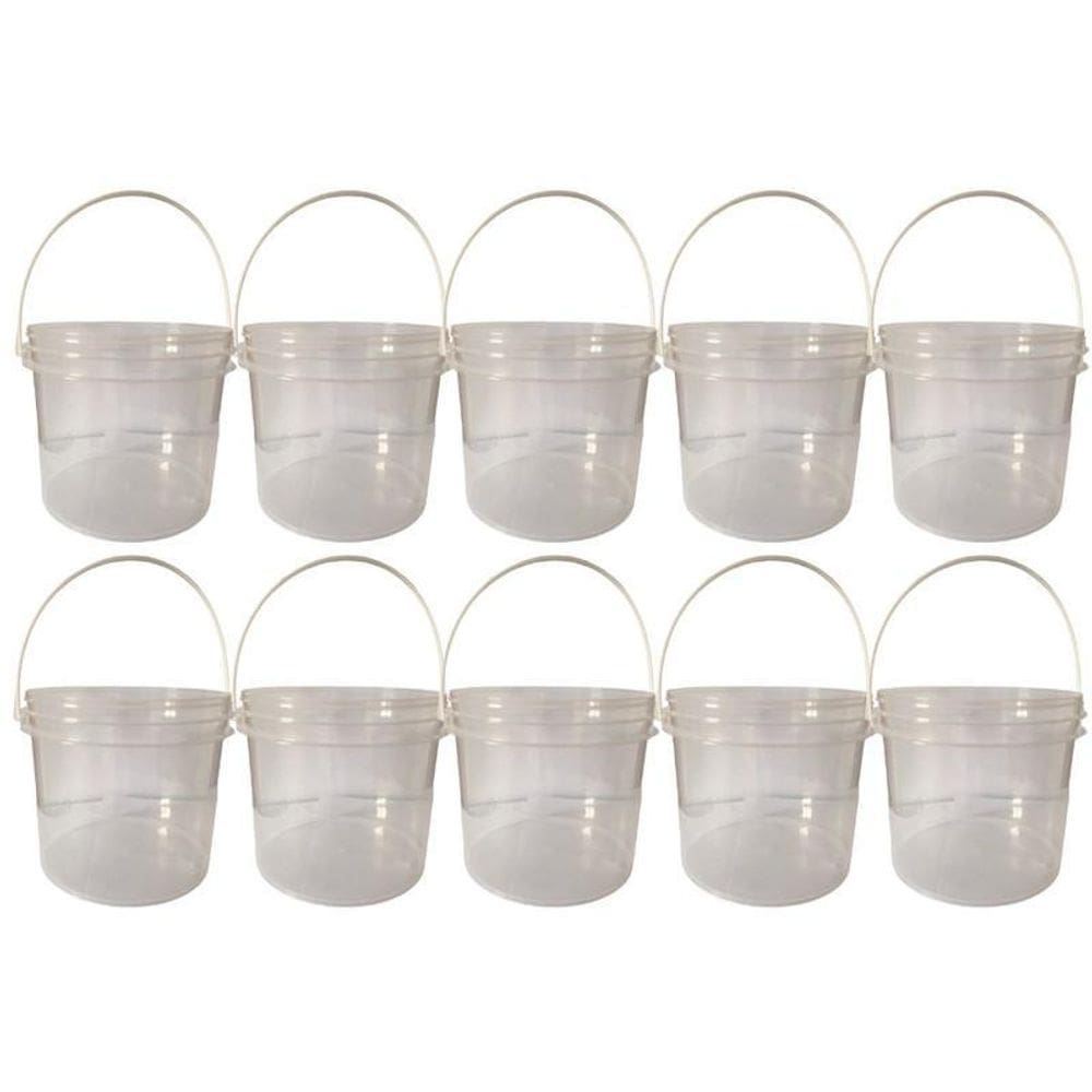 Balde Transp 2.2L Alça Plast P Henna 10 Pçs
