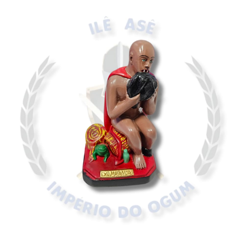 Imagem Gesso Exu 20Cm - Matança