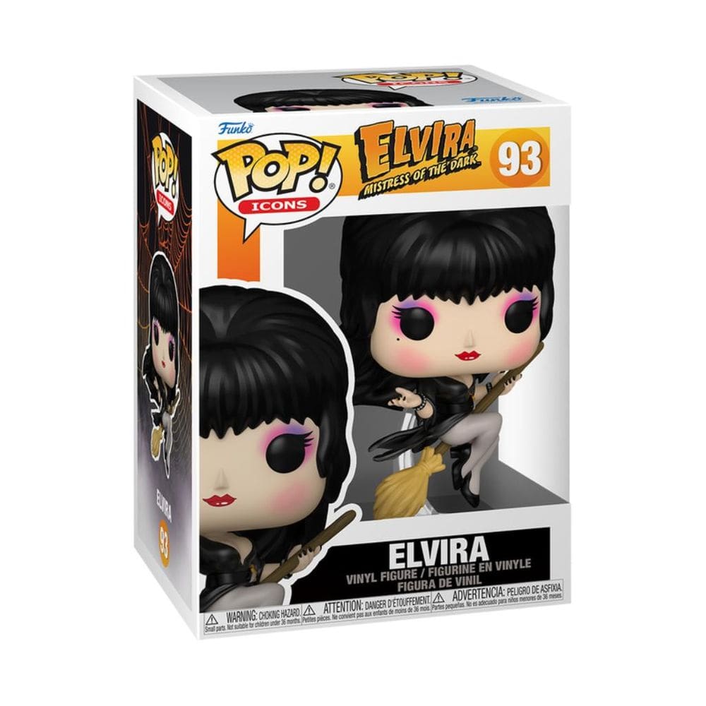 Funko Pop Elvira Mistress Of The Dark Elvira on Broom 93