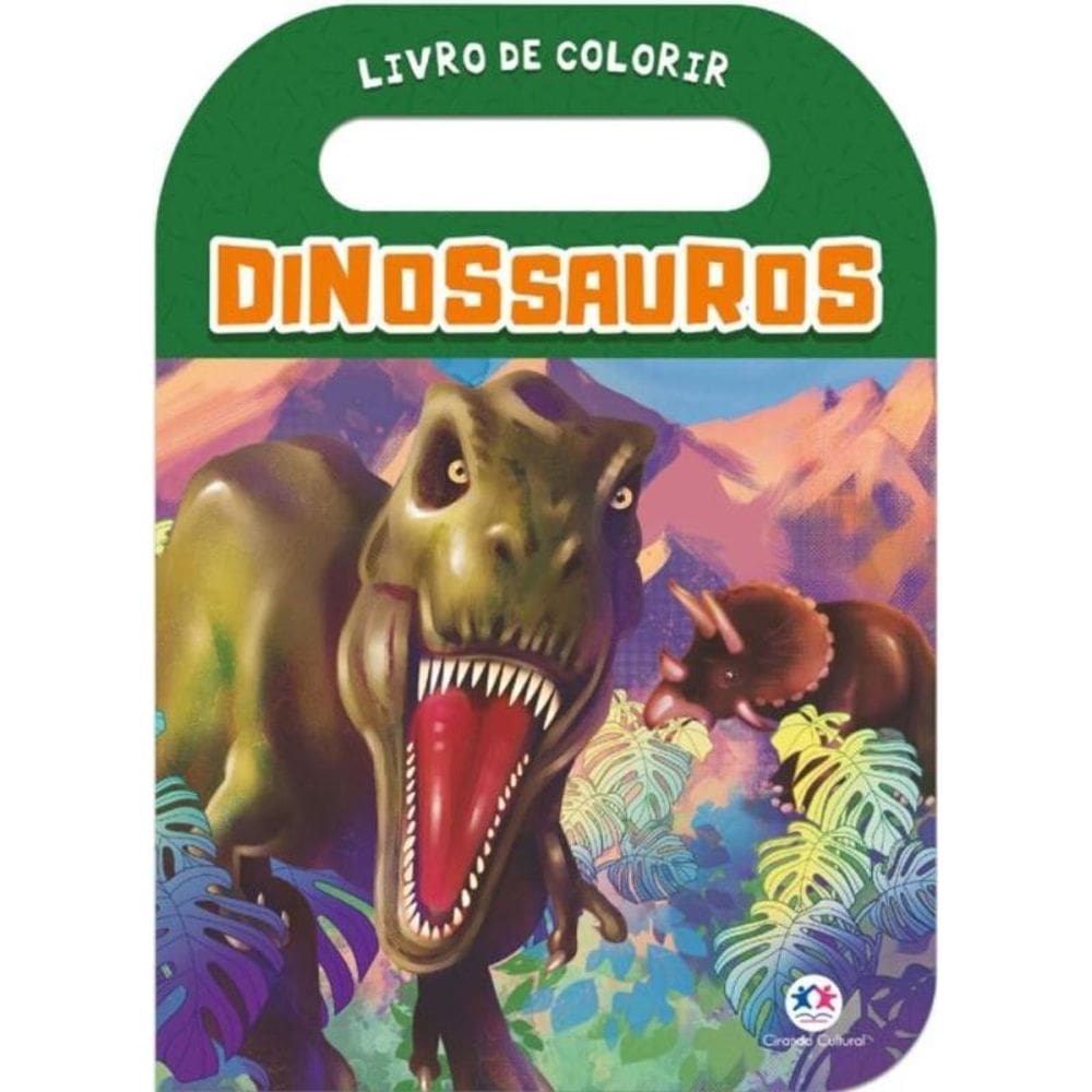 Dinossauros - Livro De Colorir Com Alca