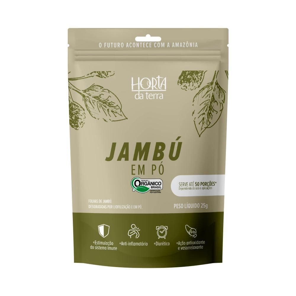 Jambú Em Pó Orgânica Horta Da Terra 25G
