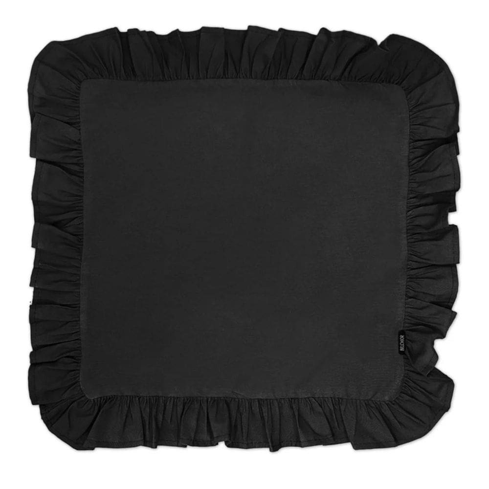 Guardanapo C/ Babado Preto 148 40cm C/ 2Unid