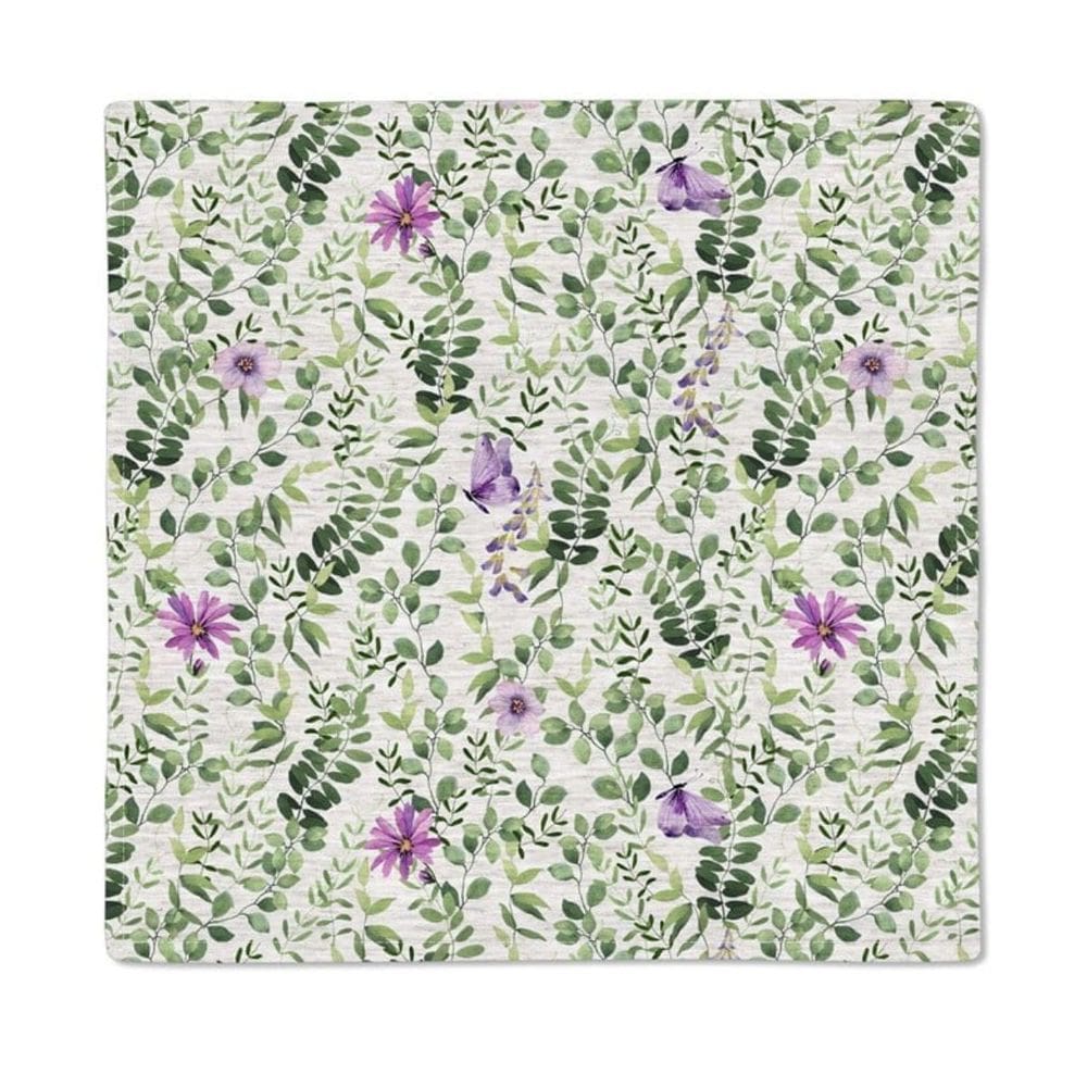 Guardanapo 062 Floral Borboletas Tricoline 40x40 C/ 2Unid