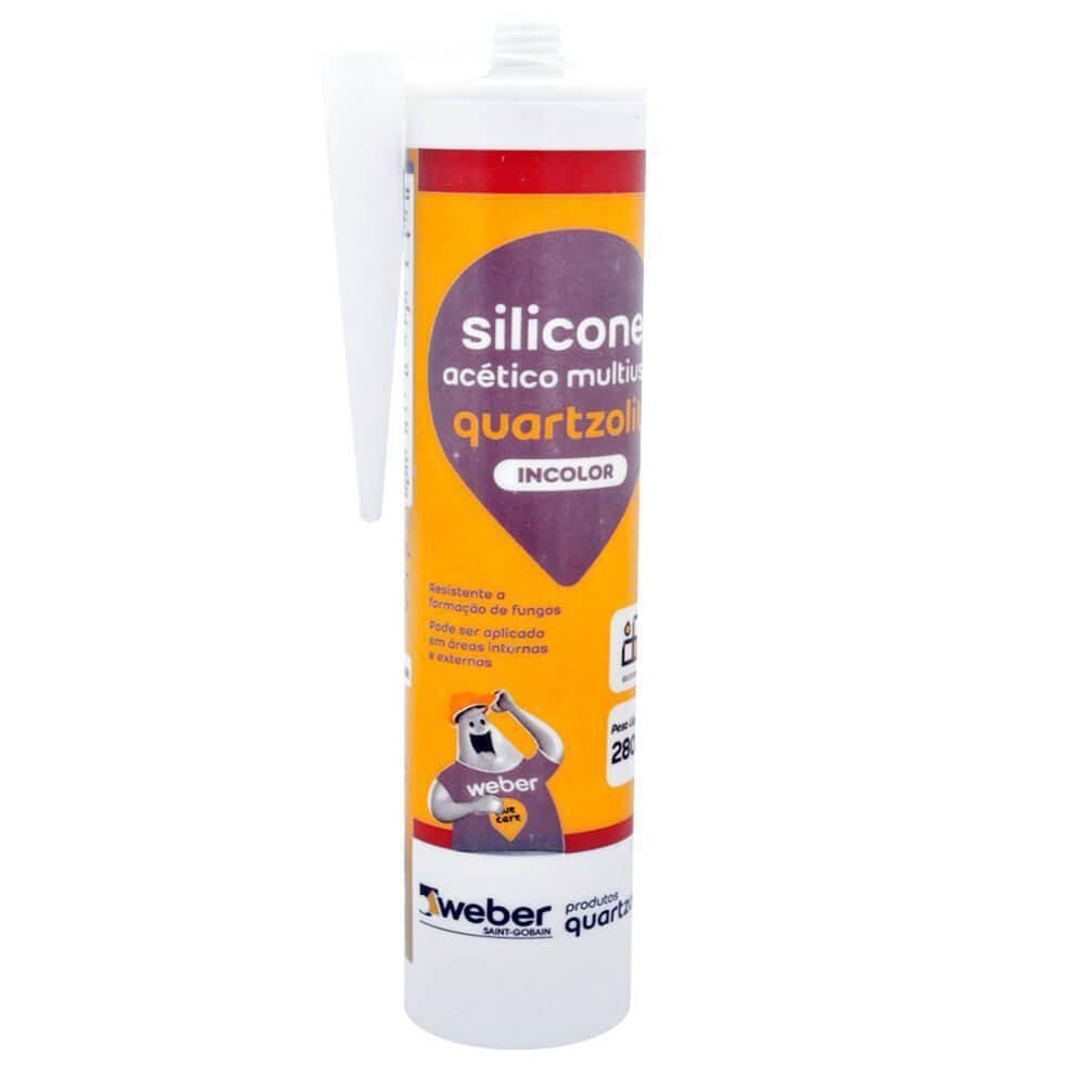 Quartzolit Silicone Acet Incolor Multiuso 280Ml