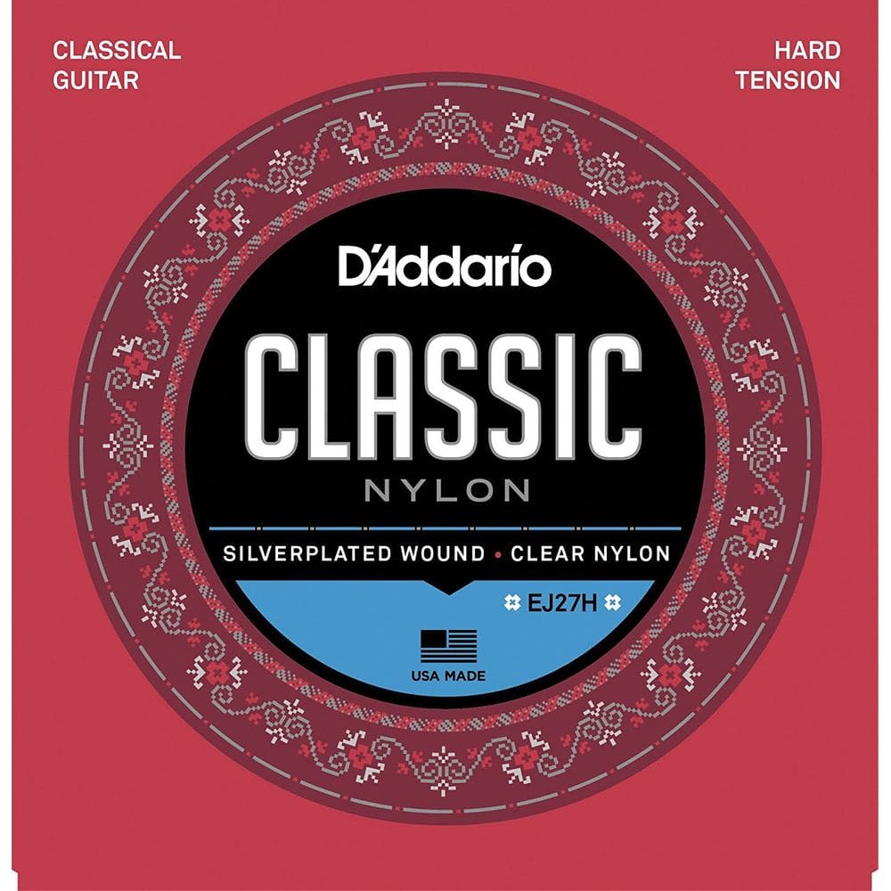 Encordoamento Para Violão Nylon D`addario Hard Tension EJ27H