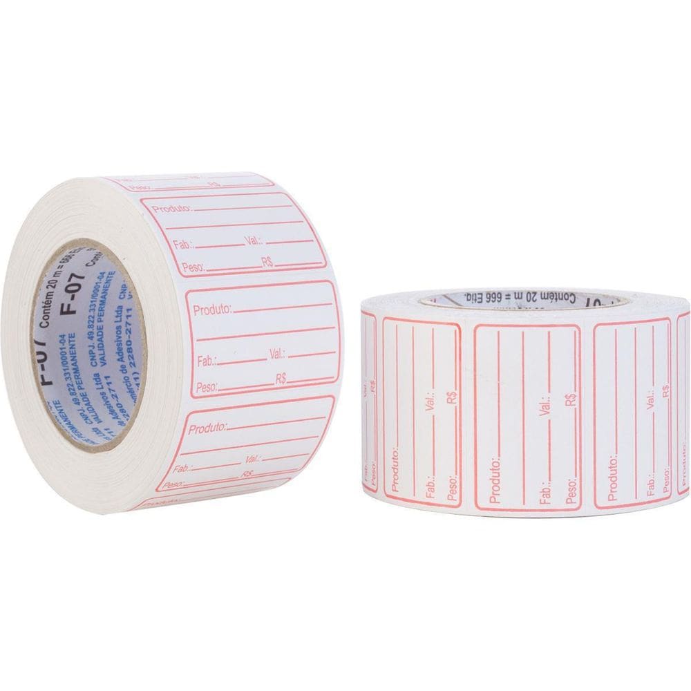Etiqueta Para Preco F-07 Pd/Fab/Peso 50X30Mm 660Et