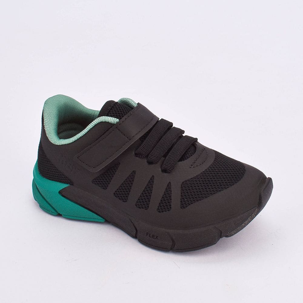 TENIS KIDY ENERGY BABY RESPITEC PRETO/VERDE Kidy