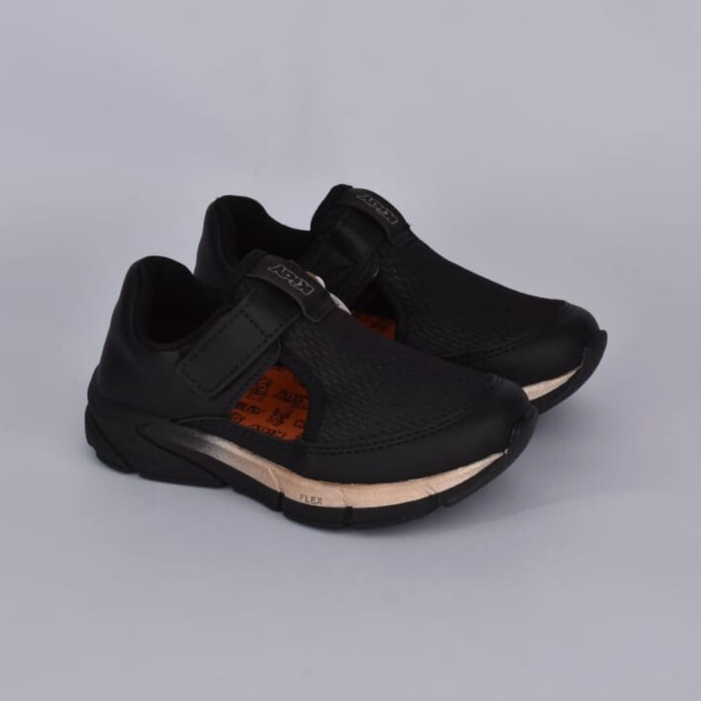 TÊNIS KIDY ENERGY BABY RESPITEC PRETO/BRONZE Kidy