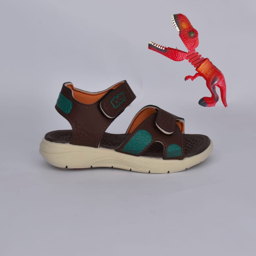 SANDALIA KIDY FLY BABY MARROM/VERDE PANTONE Kidy
