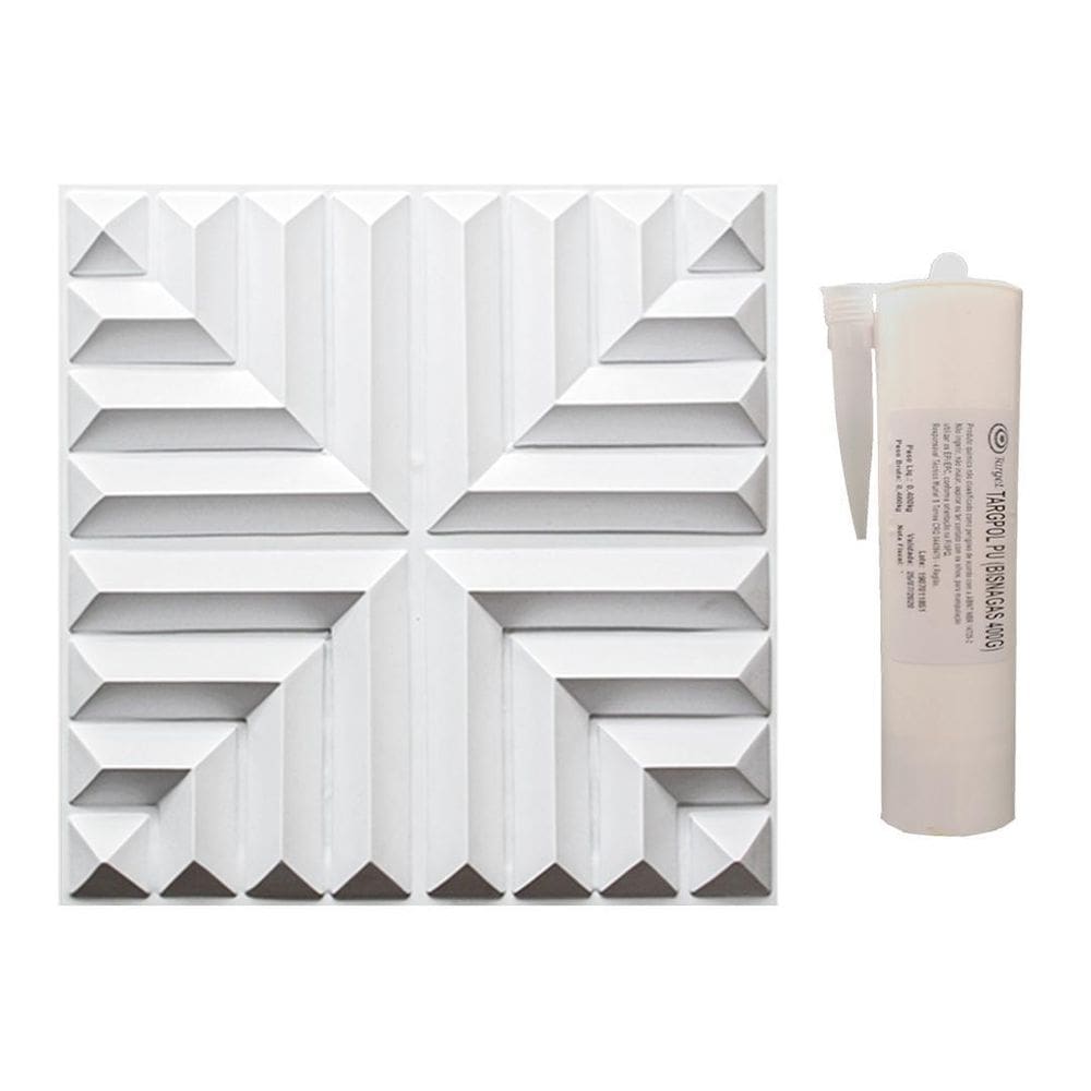 1M² Placas Decorativas + 1 Cola Pu 50X 50