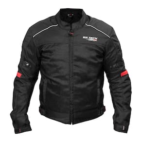 Jaqueta Gp Tech Vent C/ Proteções Preto/Vermelho