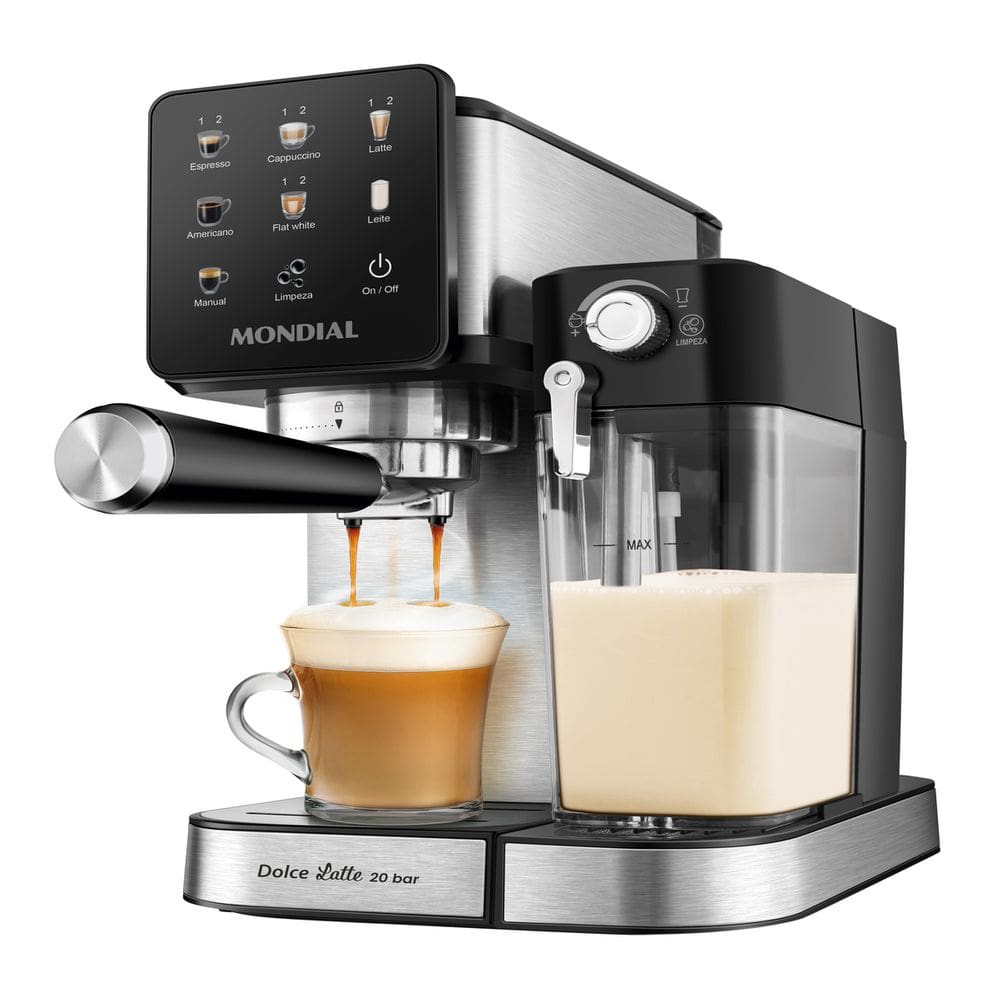 Cafeteira Espresso Mondial Dolce Latte C-28-ecl 1250w Preto com Inox