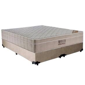 Cama Box Base Casal Bipartido Molas Ensacadas Airtech Spring 138x188 Bege - Ortobom
