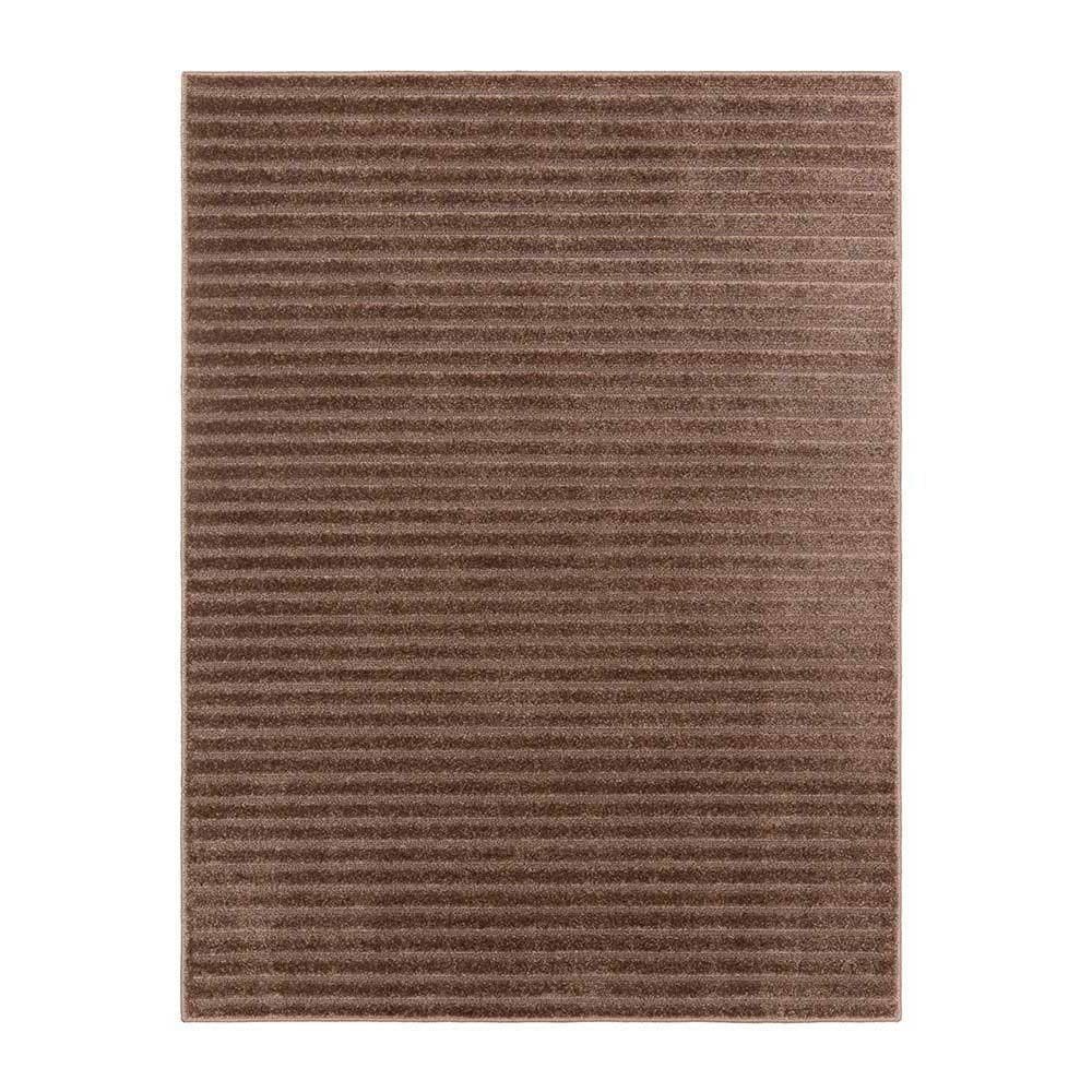 Tapete Para Sala Realce Listras 35 Taupe 2,00x3,00m