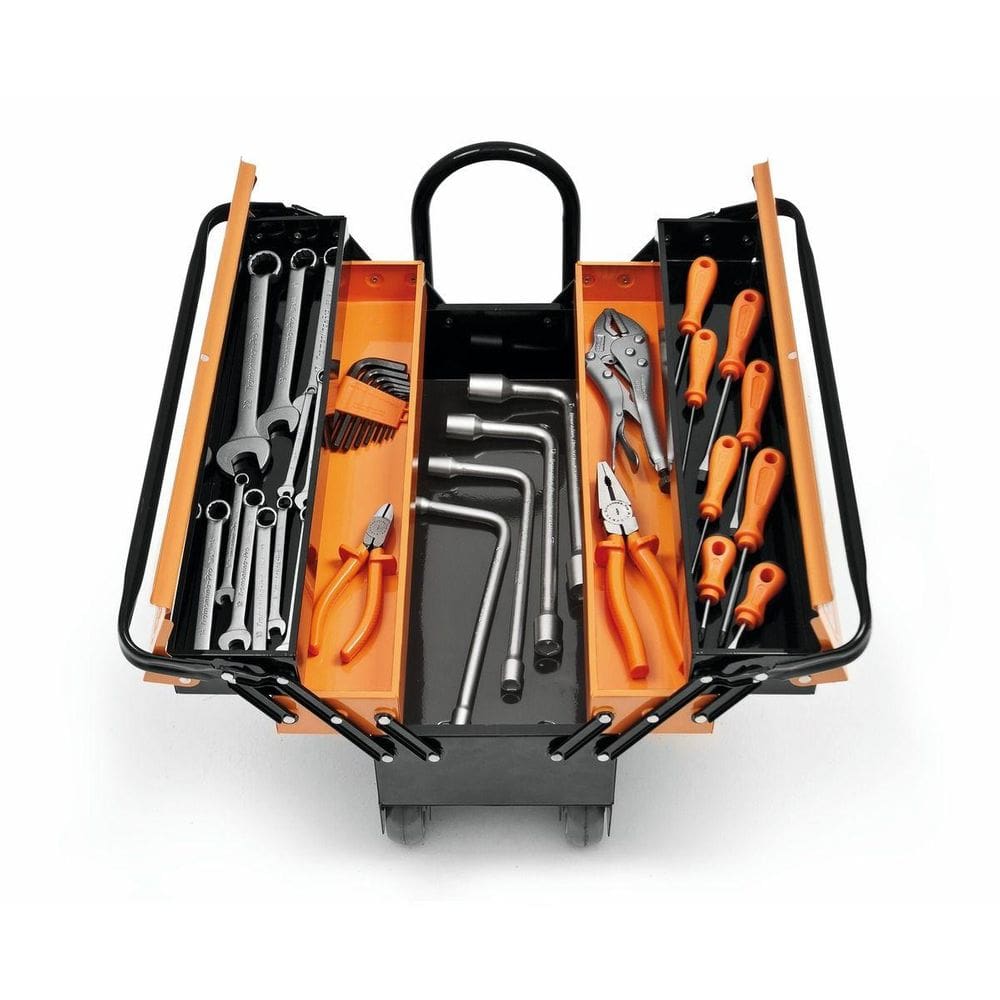 Caixa ferramentas com 35 peças tramontina