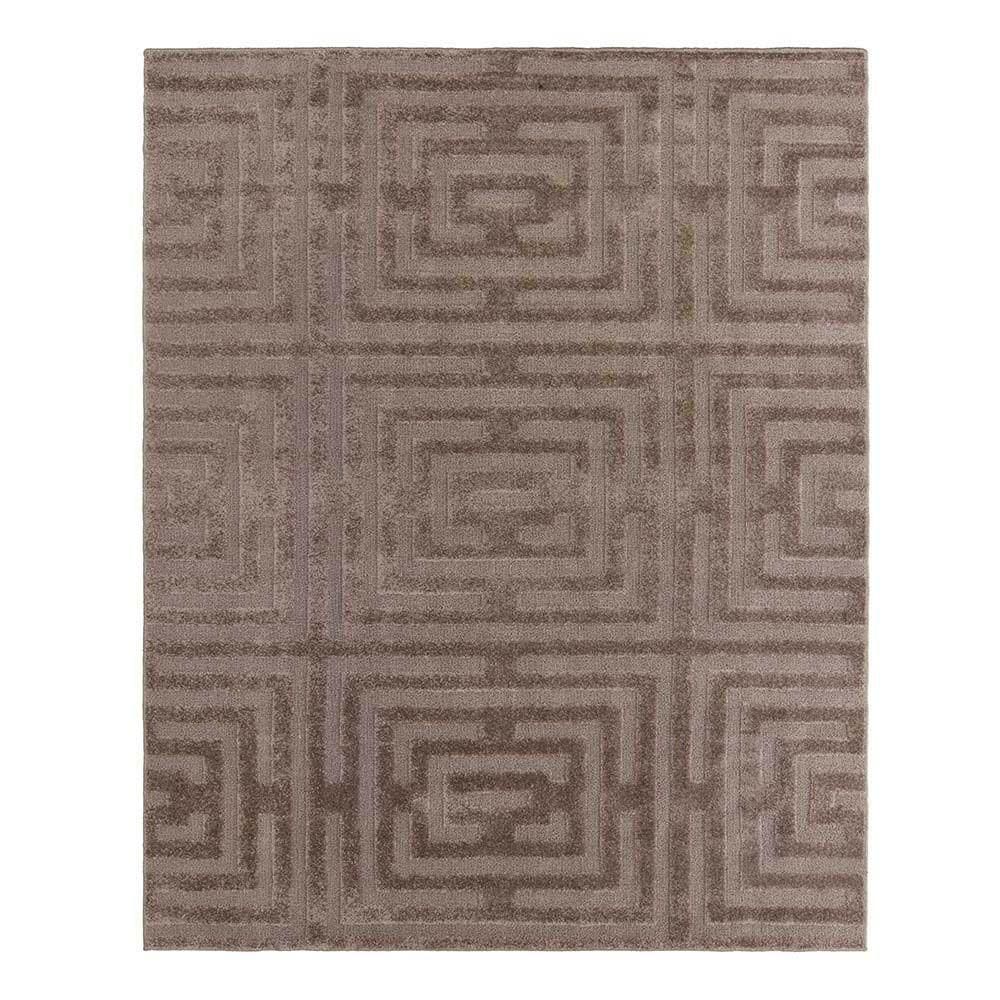 Tapete Para Sala Realce Eden 35 Taupe 1,00x1,50m