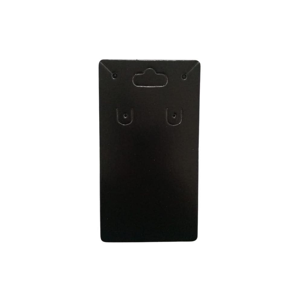 Kit 100 Cartelas Tags Para Corrente Preto