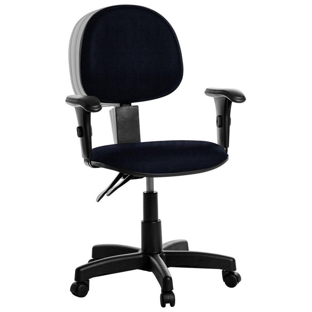 Cadeira Ergonômica Executiva Com Braço Rcp Azul Escuro