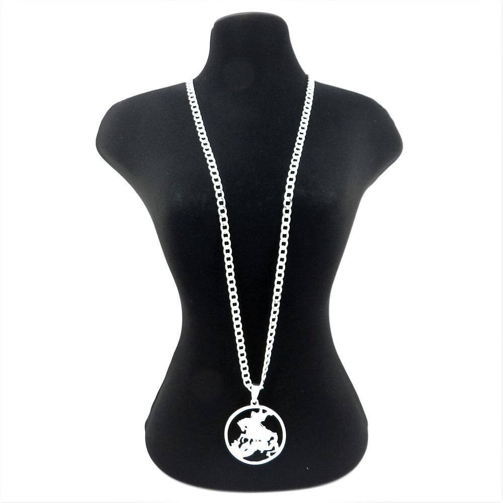 Corrente Masculina 70cm 5mm São Jorge Folheada Prata CR847C