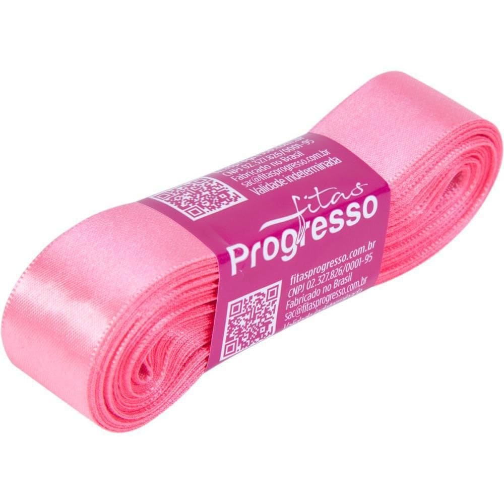 Fita De Cetim 22Mm 10M. Rosa Petala 009