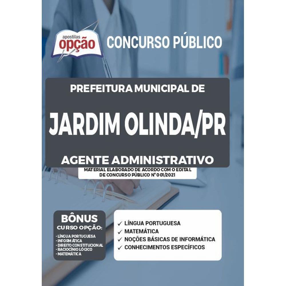 Apostila Concurso Jardim Olinda Pr - Agente Administrativo