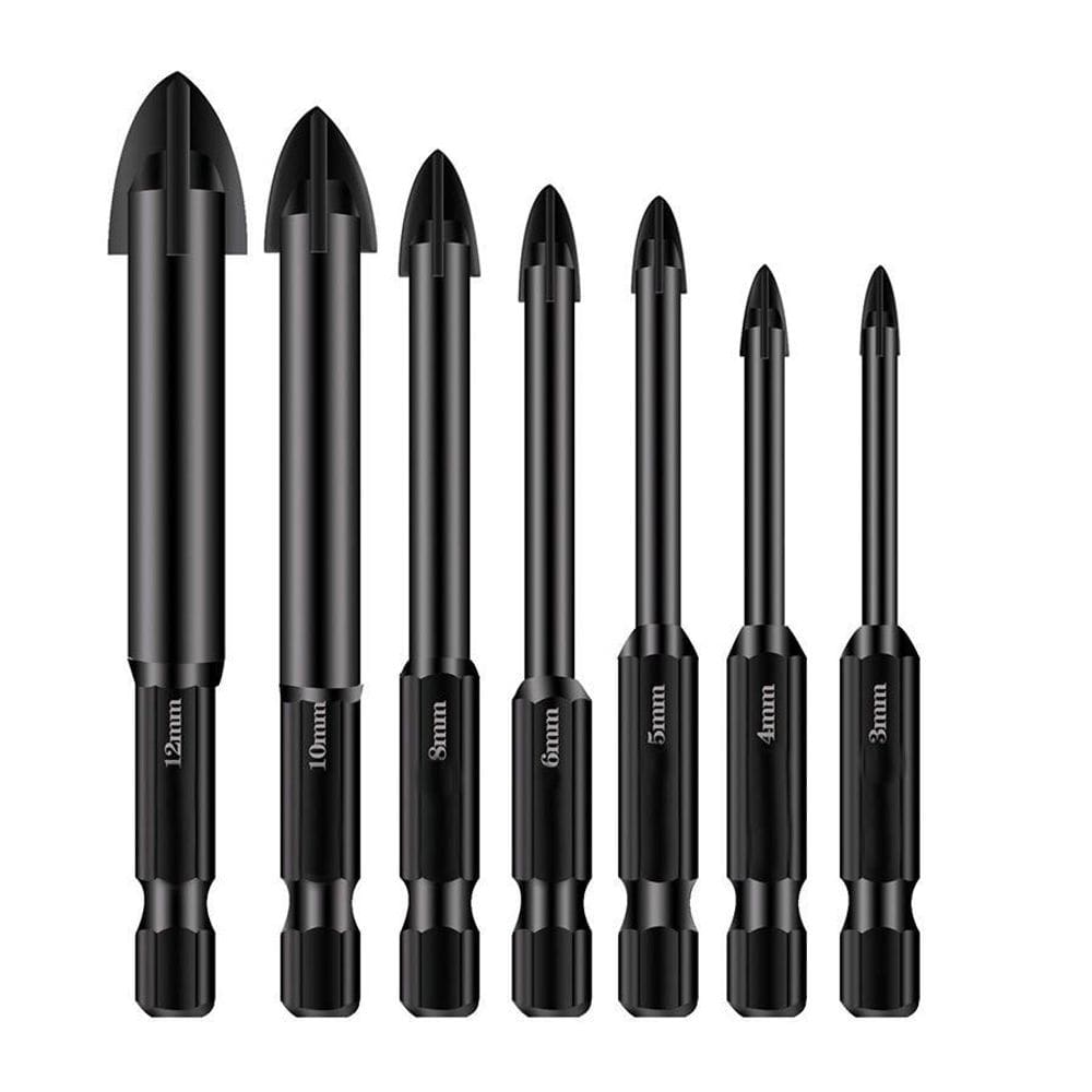 Kit Broca De Haste Hexagonal 7Pcs 3-12Mm