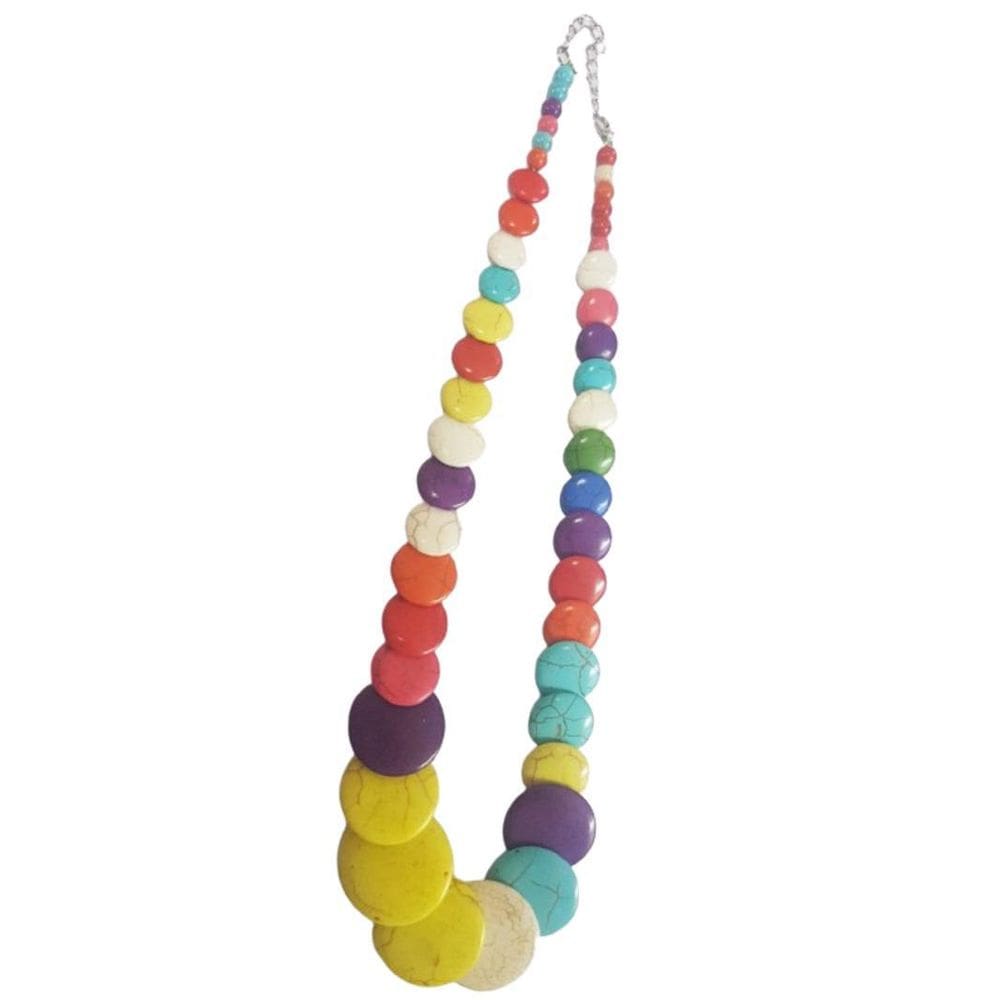 Colar Pedra Natural Howlita