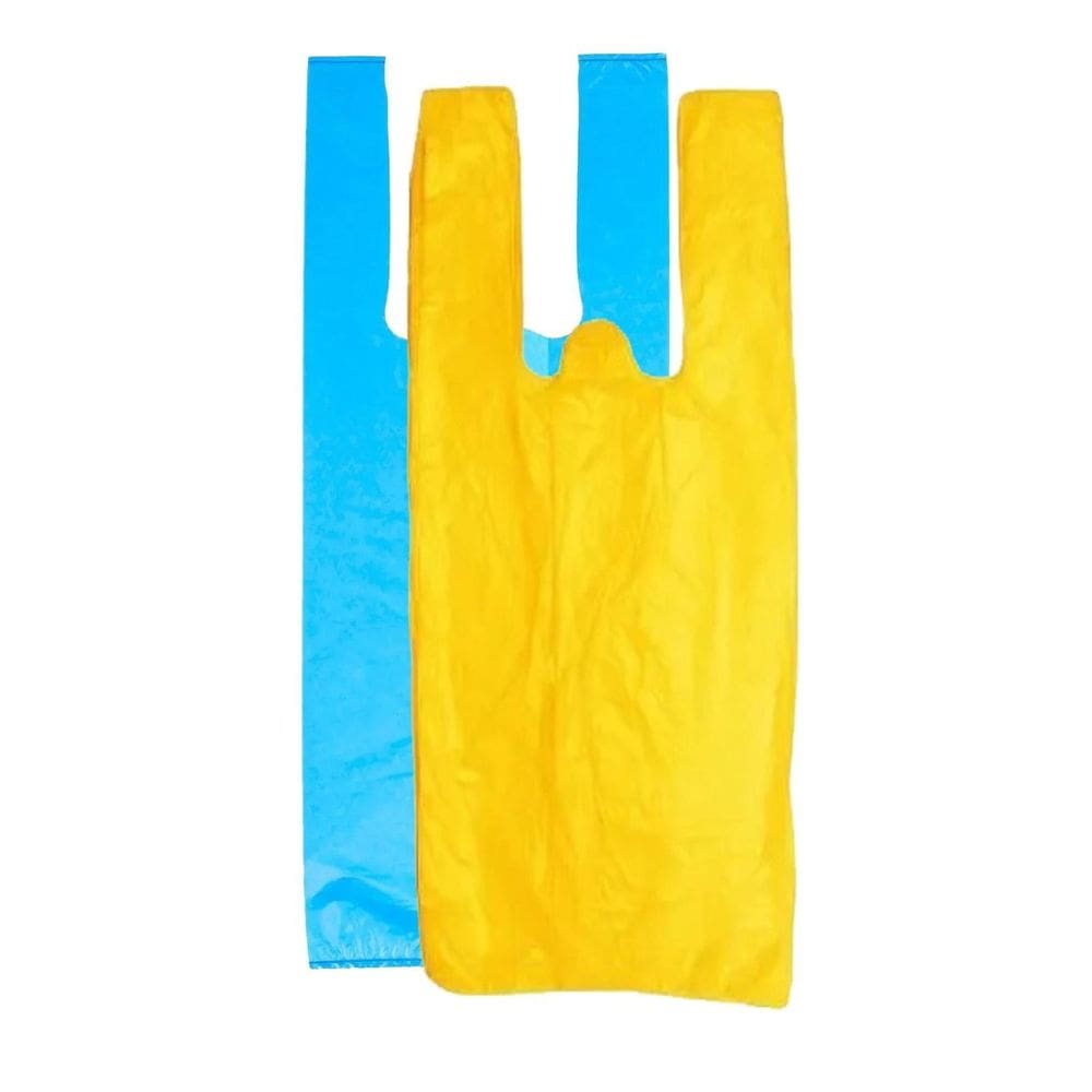 Kit Sacola 1000 Amarela 38X48 + 1000 Azul 40X50 Rioplastc