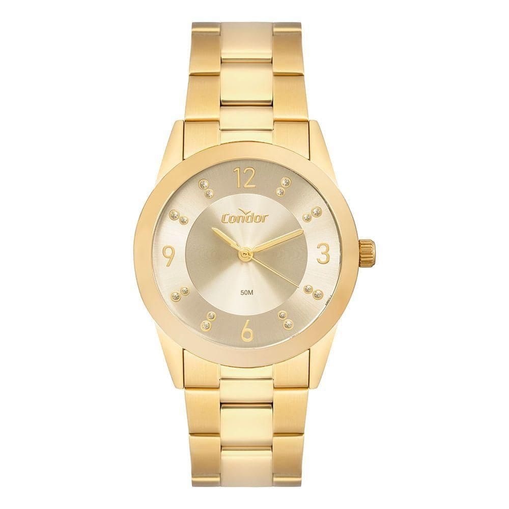 Relógio Condor Feminino Dia A Dia Dourado - Co2035nqn-4x