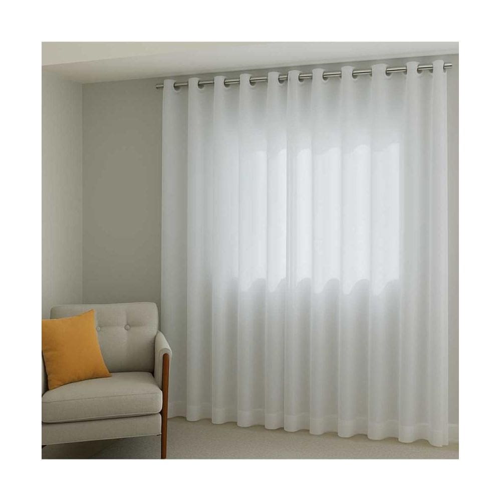 Cortina Duplex 5,40M X 2,50M Lisa Cromo