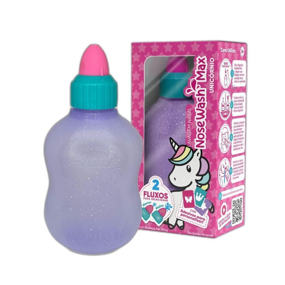 Nosewash Max Unicórnio Dispositivo P Lavagem Nasal Infantil