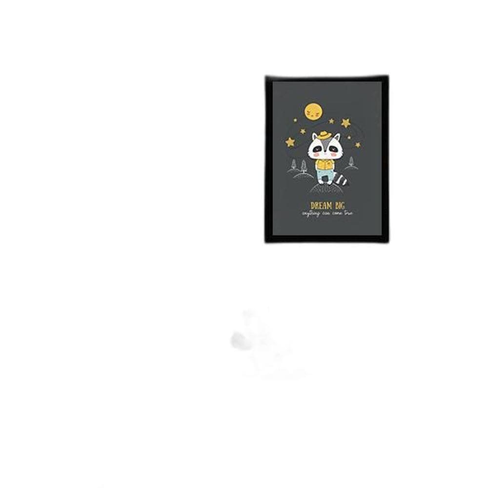 Quadro Decorativo Infantil Bichinho Dream Big Moldura Preta