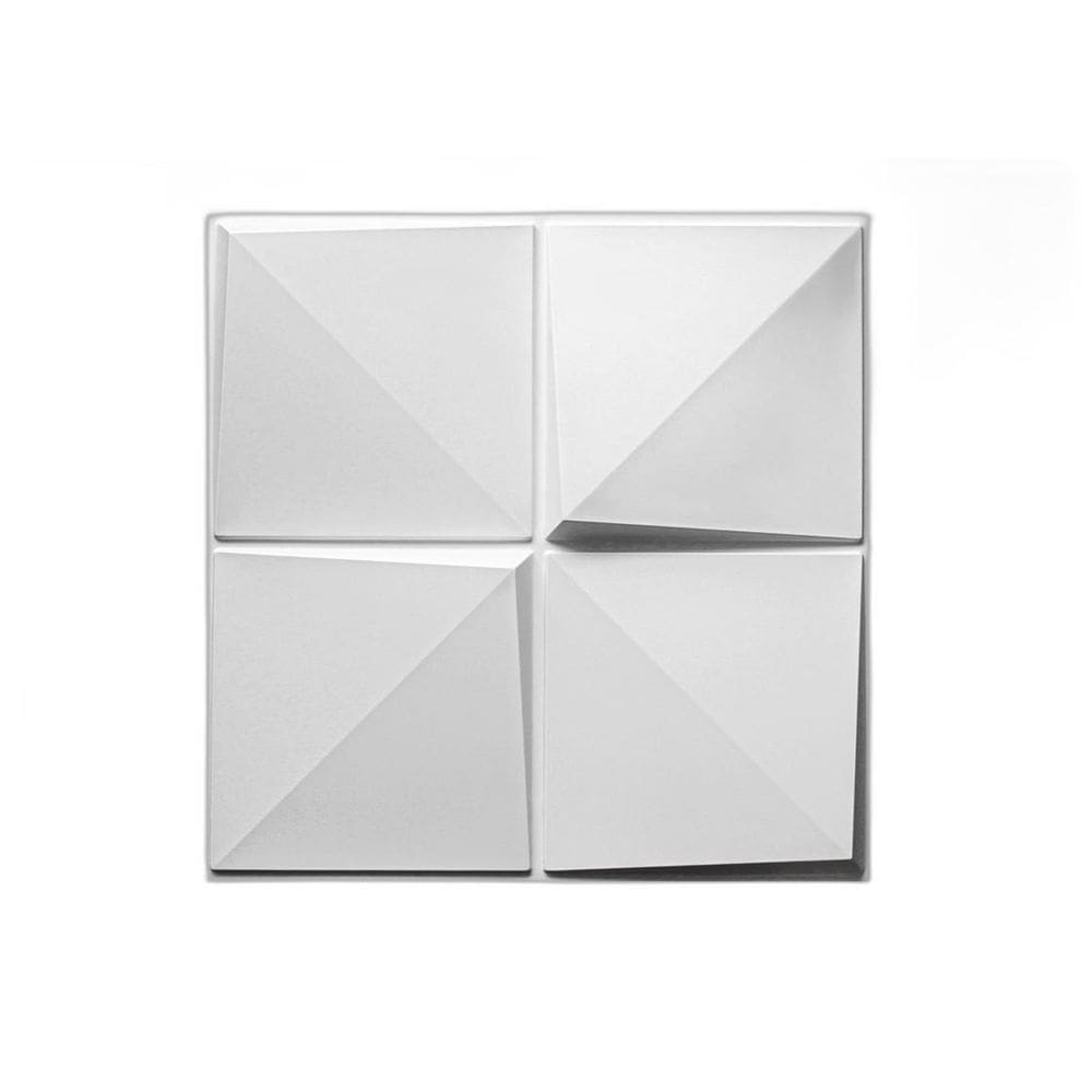 4 Placas Revestimento 3D 50X50Cm Decorativa 0,5Mm Teto Cubos