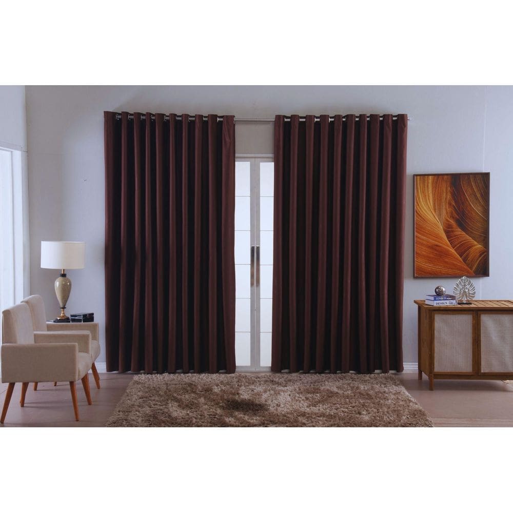 Cortina Blackout Em Tecido Ellegance Sala Quarto 4,00X2,50