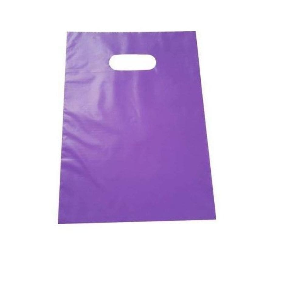 Sacola De Alça Roxa 20X30Cm Resistente- Kit 120Un