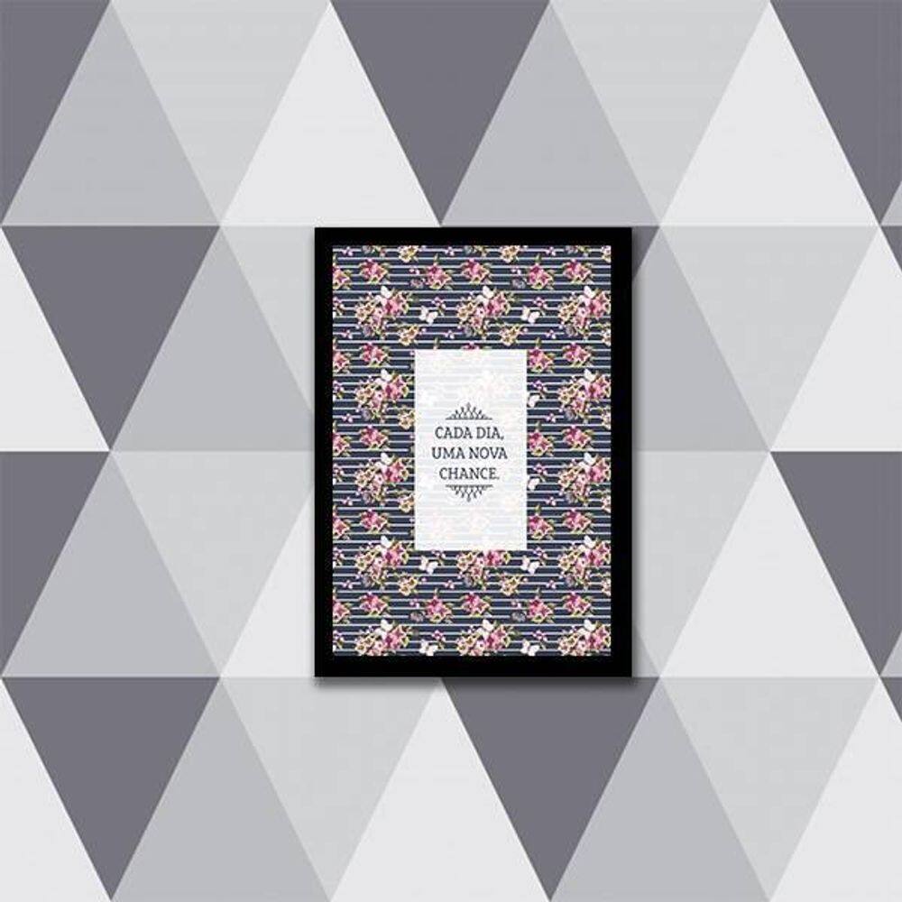 Quadro Cada Dia Uma Nova Chance 24X18Cm