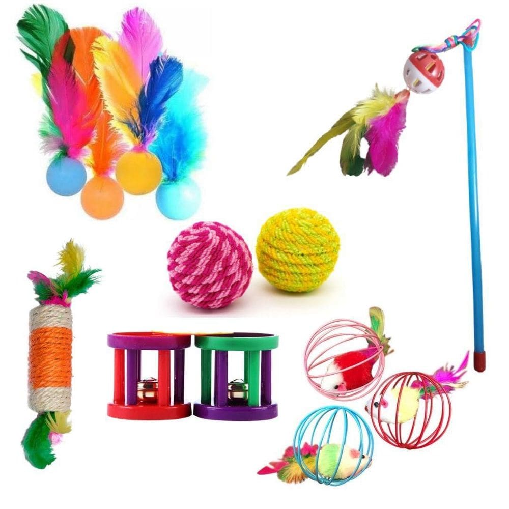 Kit 8 Brinquedos De Gato.