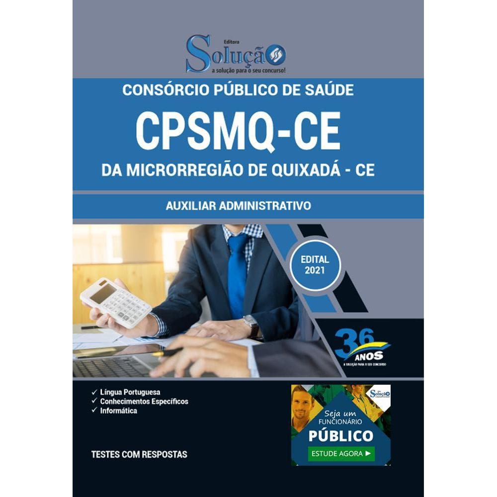 Apostila Concurso Cpsmq Ce - Auxiliar Administrativo