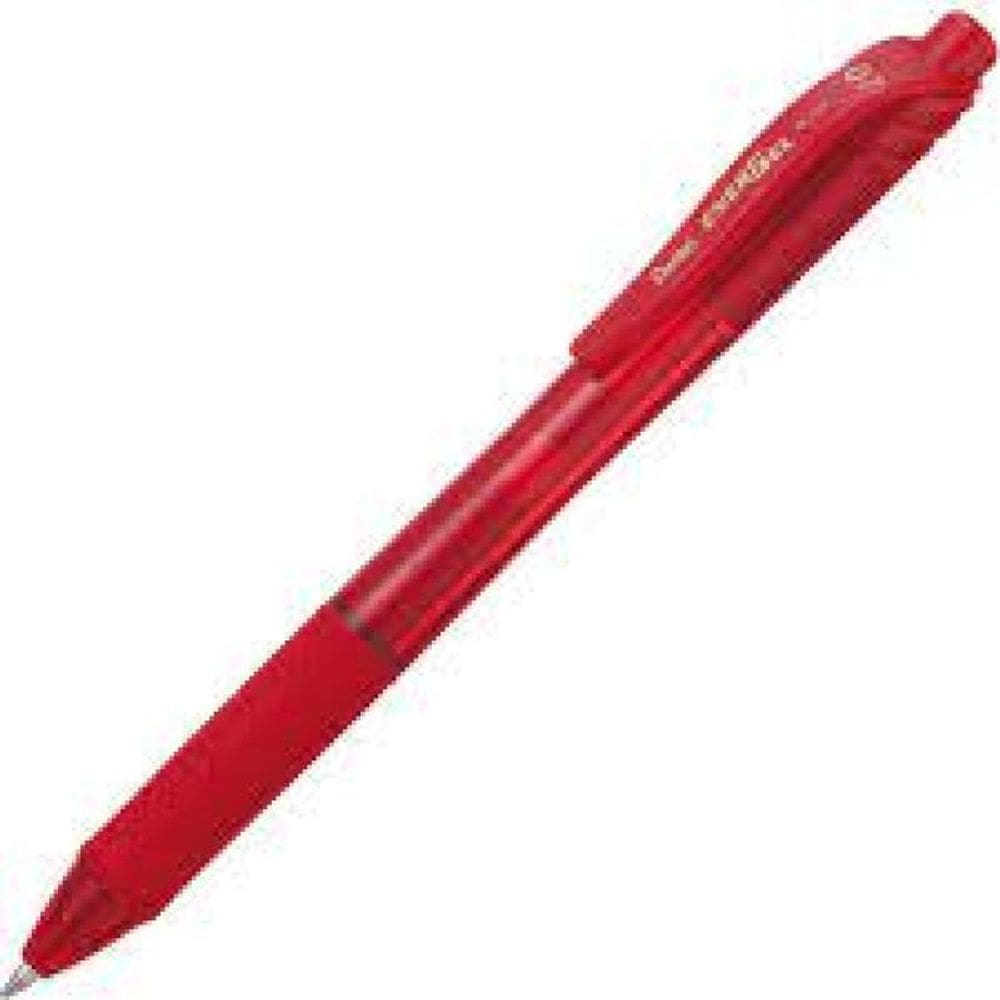 Caneta Esferografica 0,7Mm Energelx Retratil Vermelha