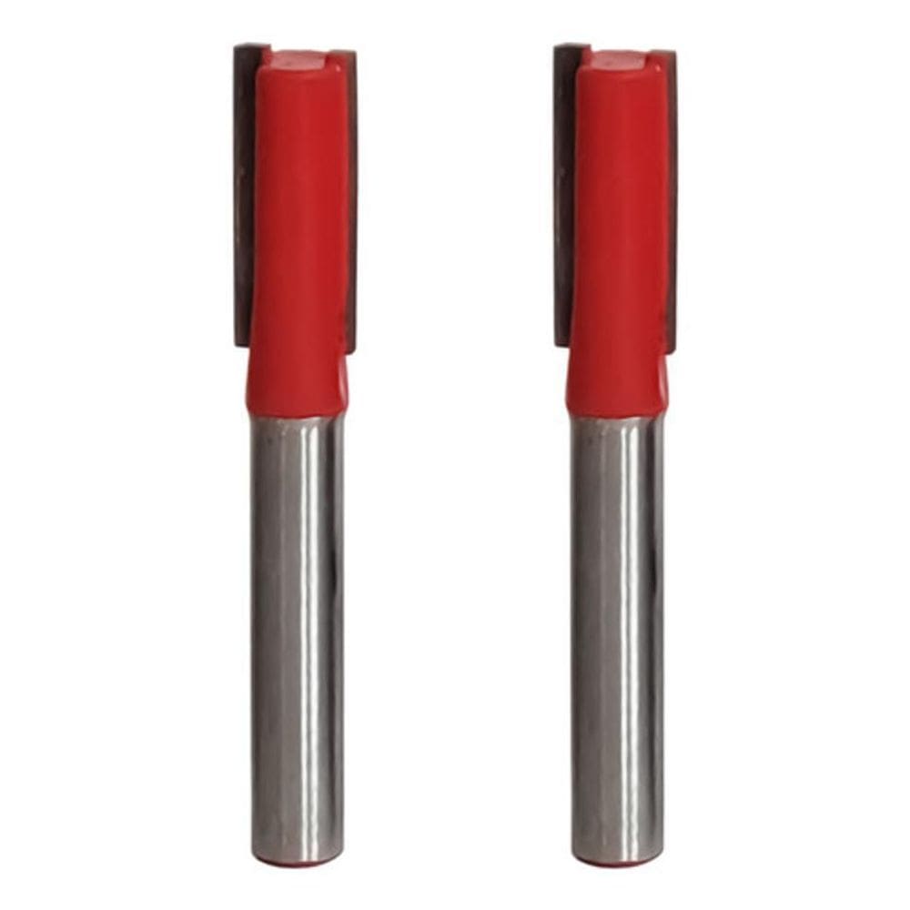 Kit 2 Fresa Reta Paralela 8Mm X 6Mm Metal Duro Tupia Madeira