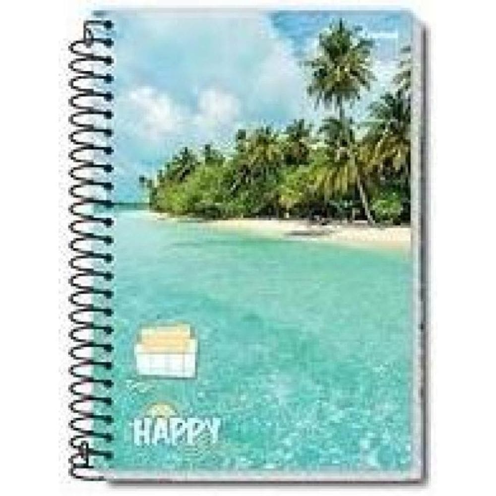 Kit De Cadernos Espiral Capa Cura 96 Folhas- Kit 15 Unidades