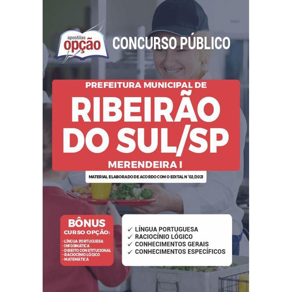 Apostila Concurso Ribeirão Do Sul Sp - Merendeira 1