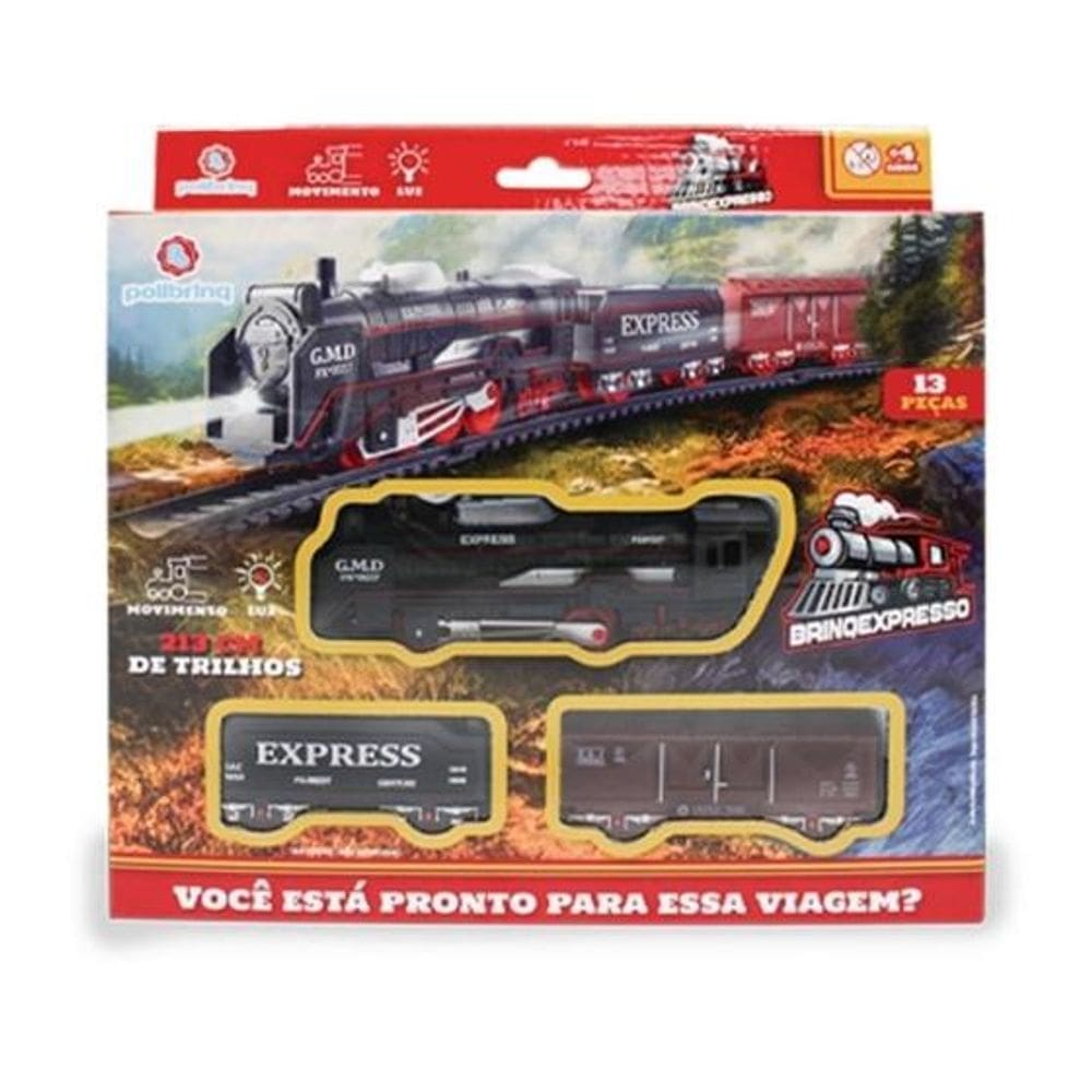 Pt01 - Pista De Carrinho/Trem De Brinquedo De Plastico - Vintage Train-7898506721481