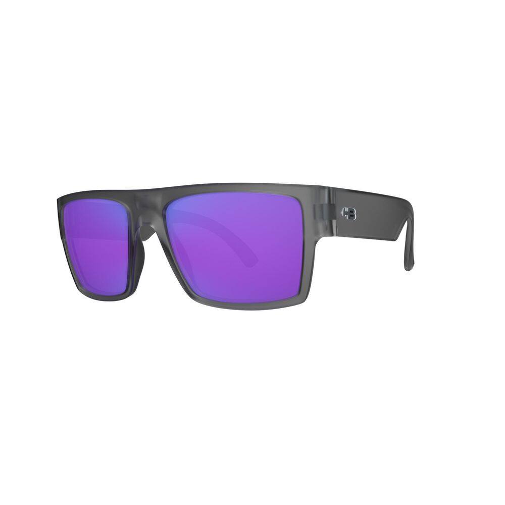 Óculos Hb Loud Matte Onyx  Blue Chrome