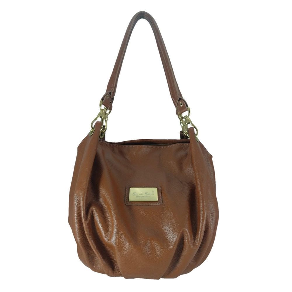 Bolsa Saco Topgrife Couro Caramelo