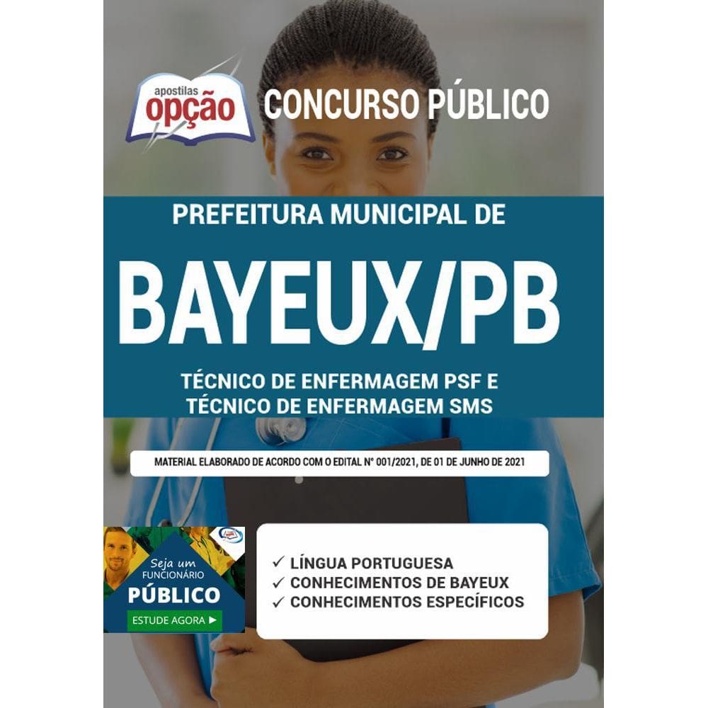 Apostila Prefeitura Bayeux Pb - Técnico De Enfermagem Psf