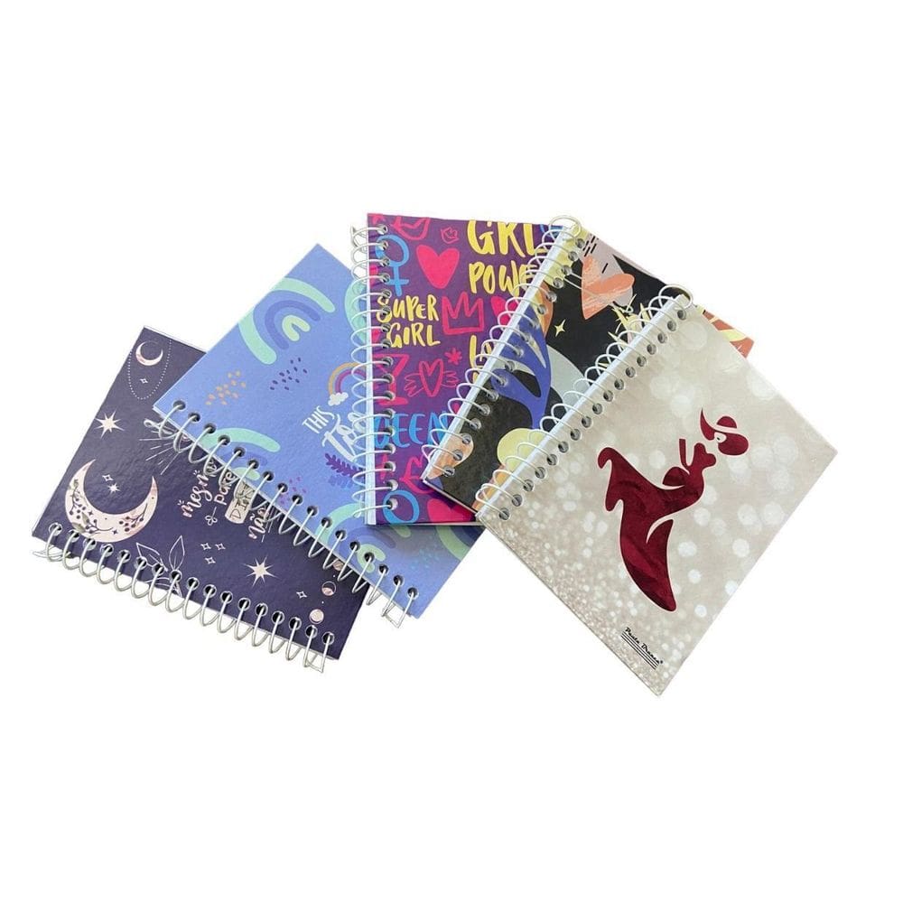 Caderno Espiral 1/8 Capa Dura 80 Folhas Escolar-20 Unidades