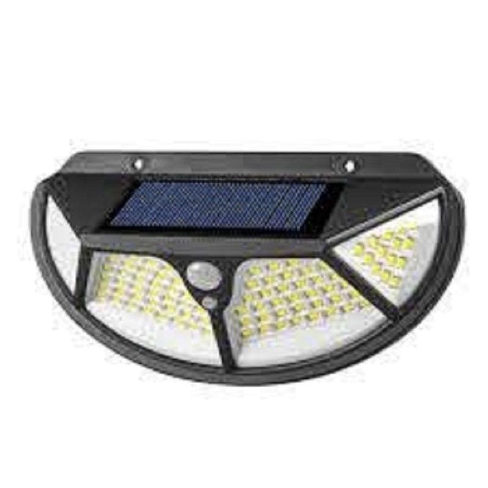 Luminária Solar Parede 100 Led Sensor Presença 3 Funções